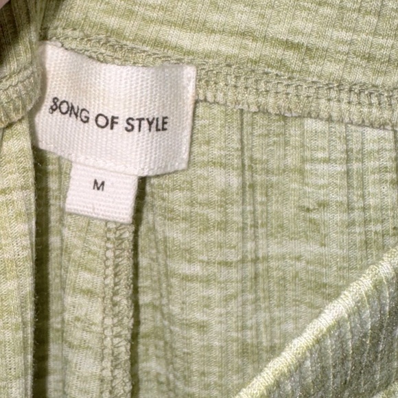 Song of Style | Nima Top & Emmett Pant Set Green Heather M Elsa Hosk VHTF - Picture 10 of 16